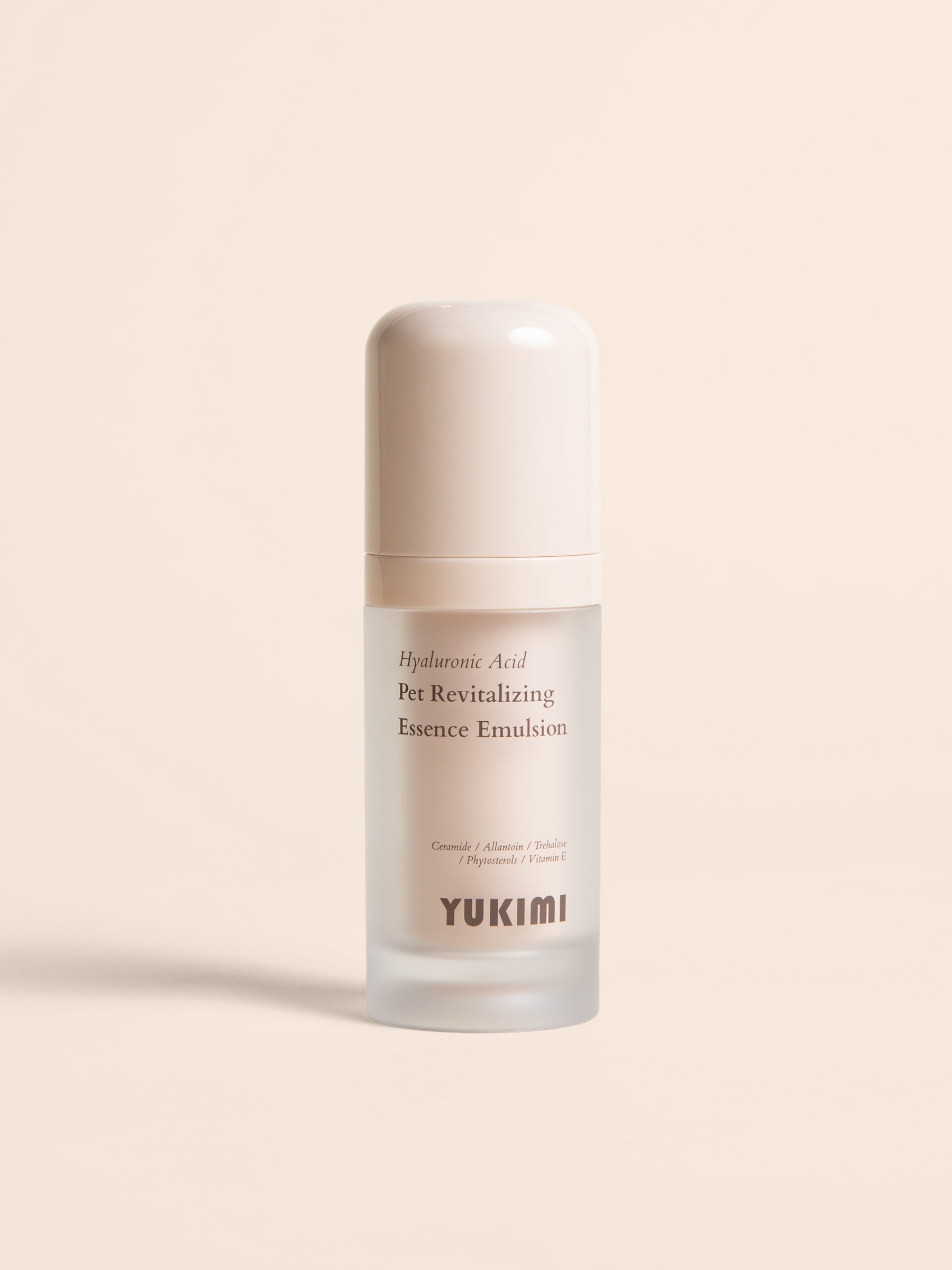 YUKIMI hyaluronic acid pet revitalizing essence emulsion, part of the Cleo Society Glow Edit.